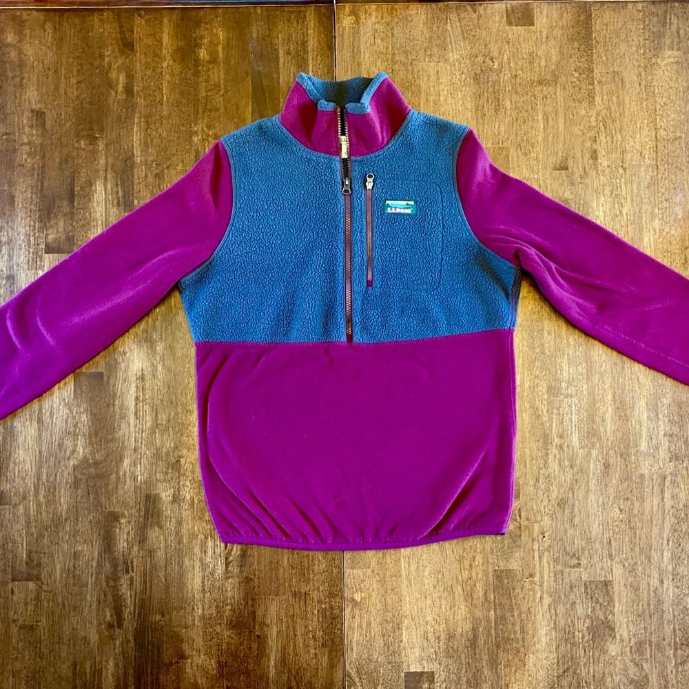 L.L. Bean fleece 1/4 zip Pullover size XS